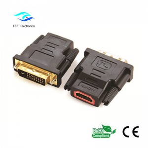 DVI(18+1) male to HDMI female adaptor  Code: FEF_HD-001