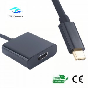 USB type c to HDMI female converter metal case  Code:FEF-USBIC-006