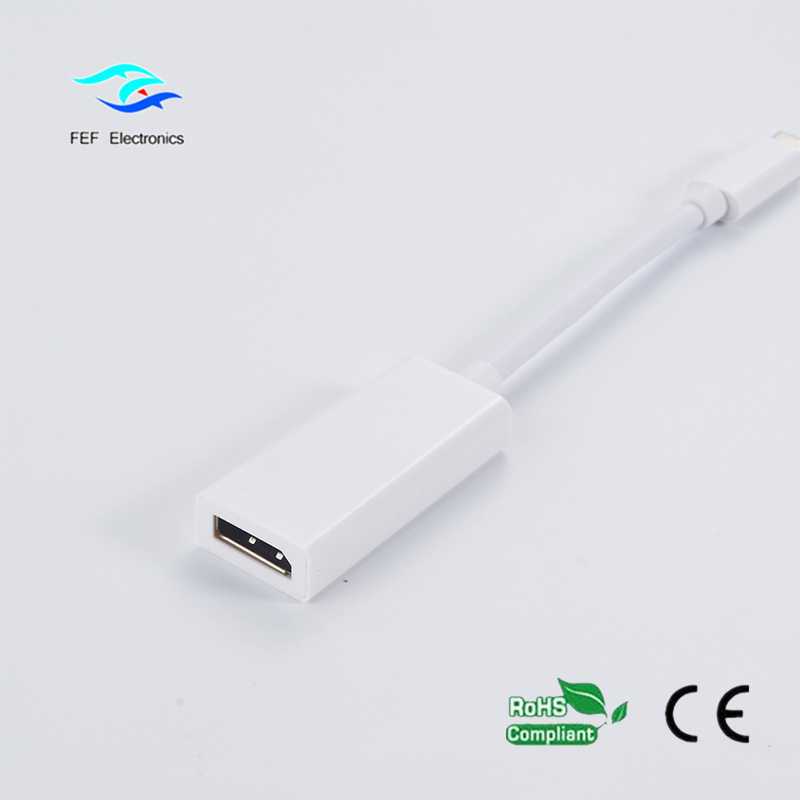 USB type-c to displayport female ABS shell